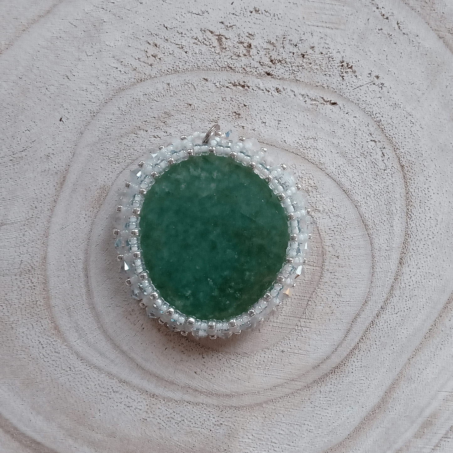 Green gemstone, aventurine