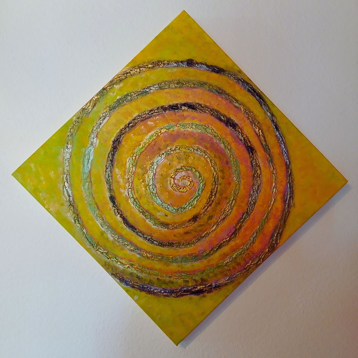 Energy Spiral – Acrylic Painting on Canvas (50 x 50 cm / 20 x 20 in)